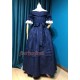 Surface Spell Gothic Portrait of a Lady Crinolines Jacquard Long One Piece(Full Payment Without Shipping)